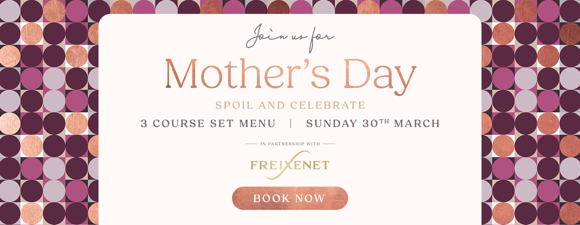 Mother’s Day menu/meal in Gerrards Cross